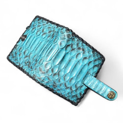 Snake Leather Wallet with Coin Purse Handcrafted Spain | Tabarez